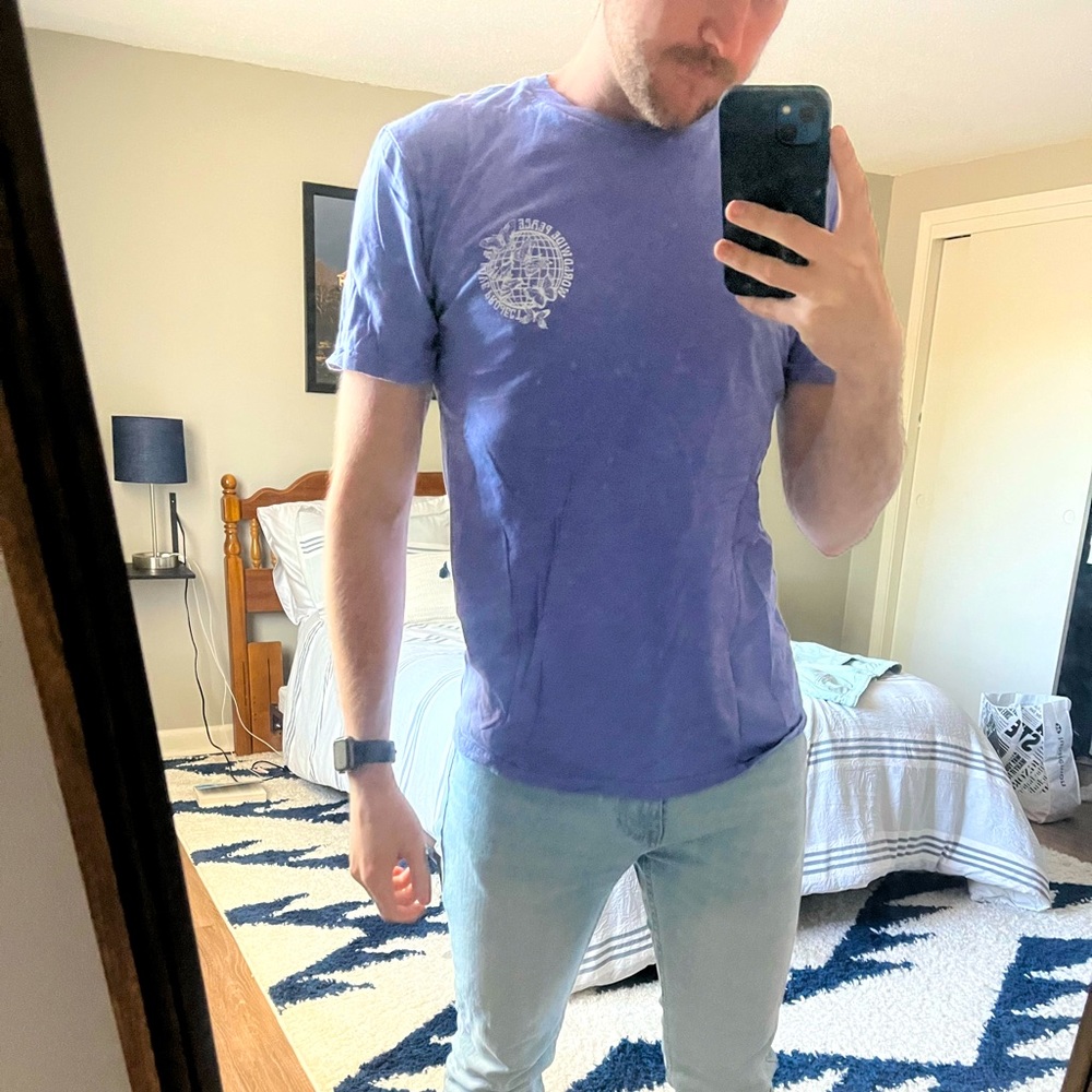 Cool purple graphic tee